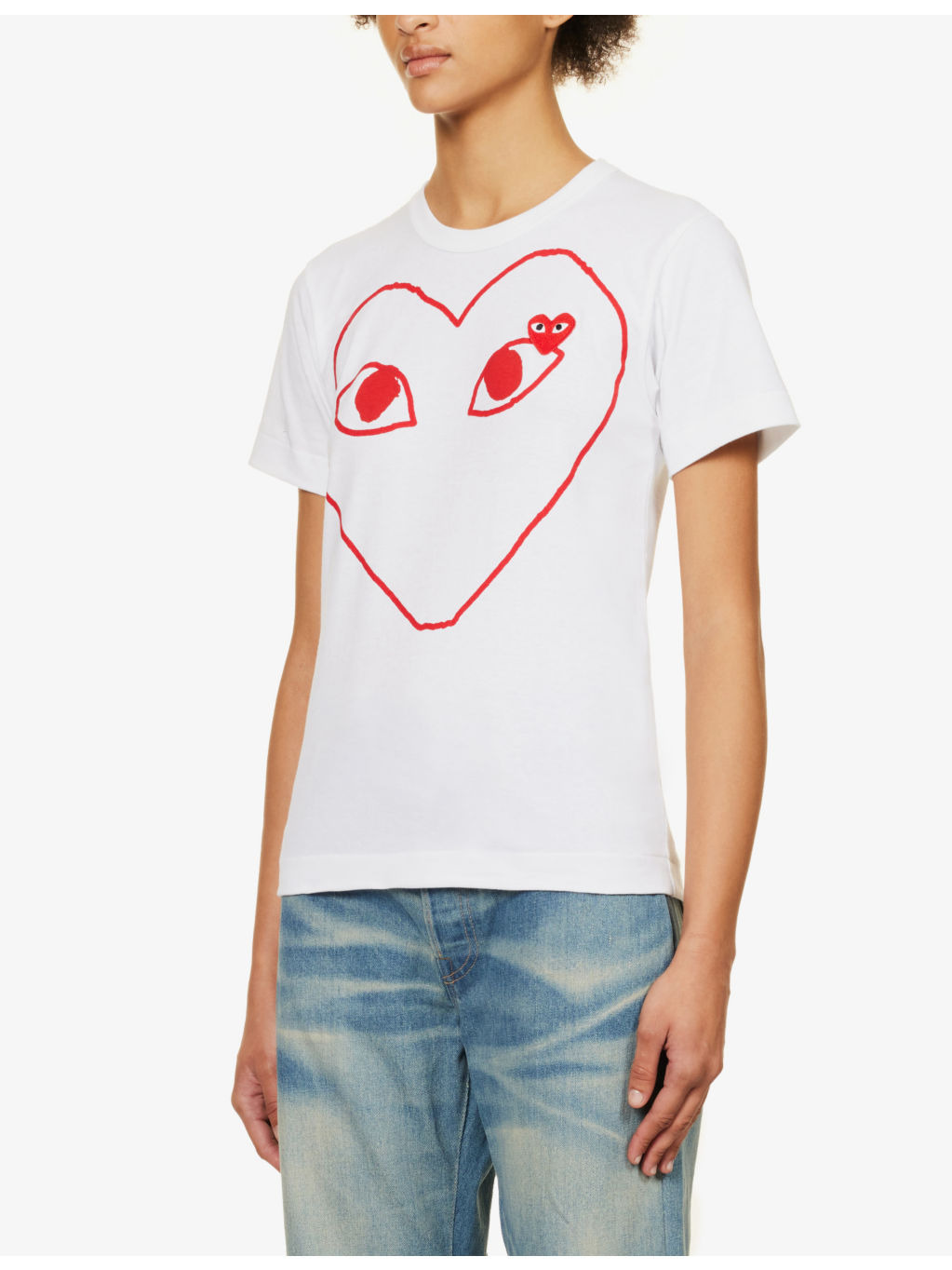 Heart-logo cotton-jersey T-shirt - 4