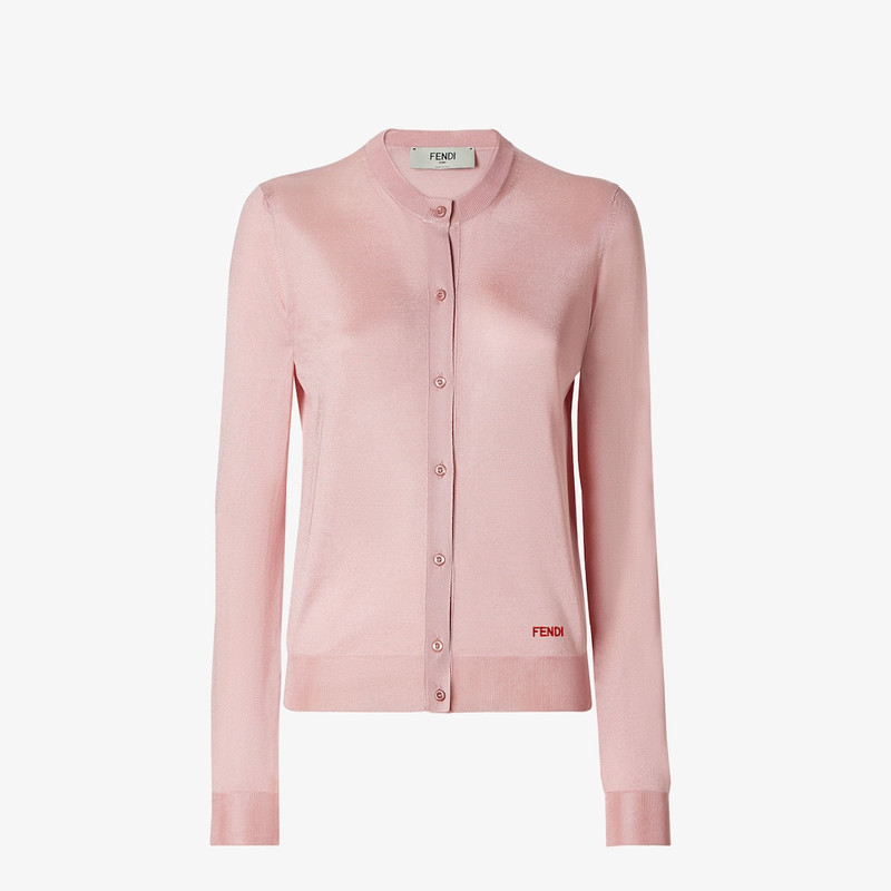 Cardigan Light pink viscose cardigan 1