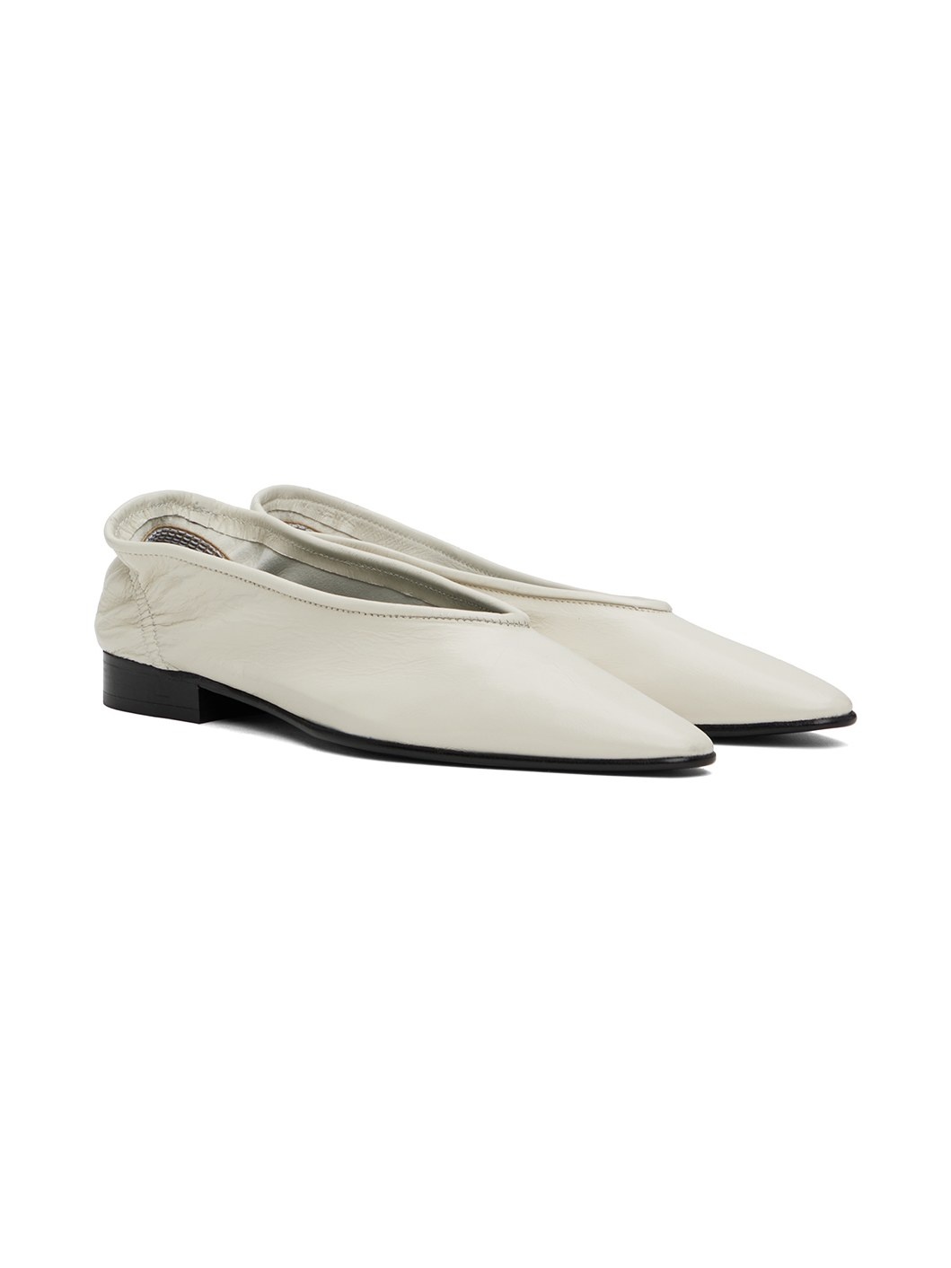 White Carré Loafers - 4