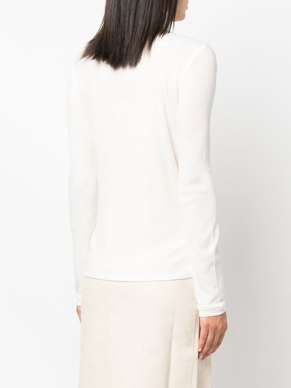 ribbed roll-neck jumper - 4
