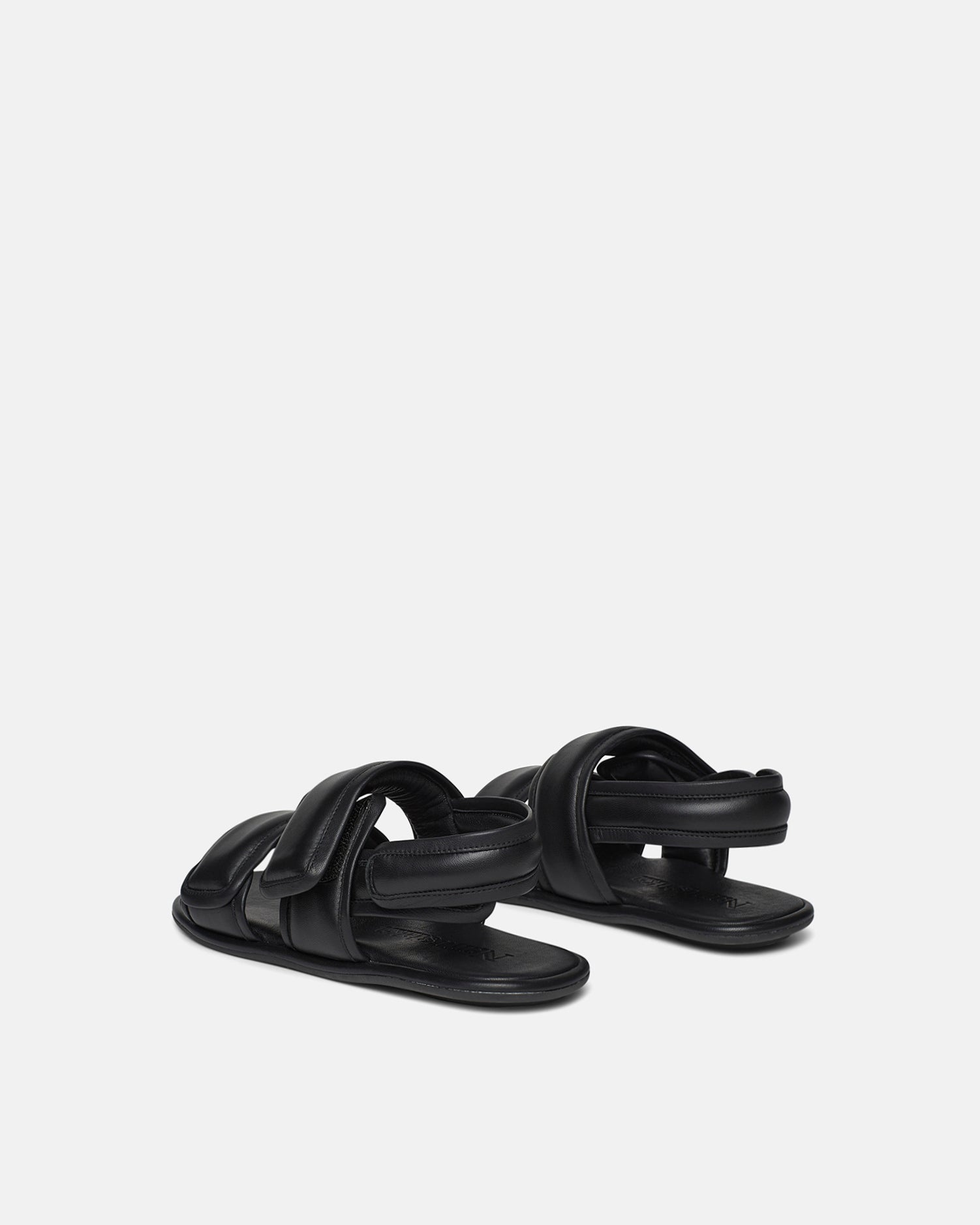 Rounded Toe Padded Flat Sandals - 4