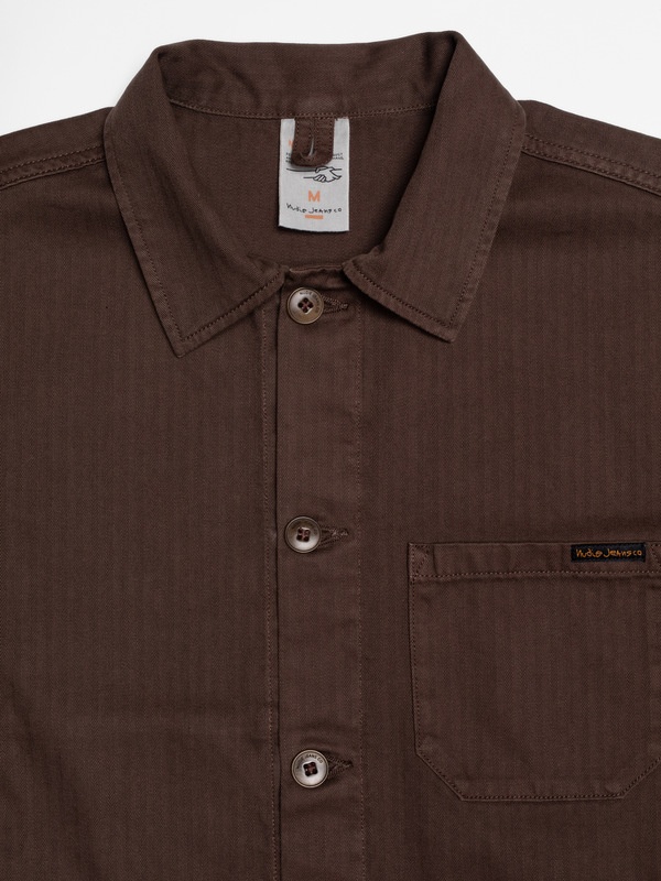 Buddy Herringbone Chore Jacket Walnut - 6