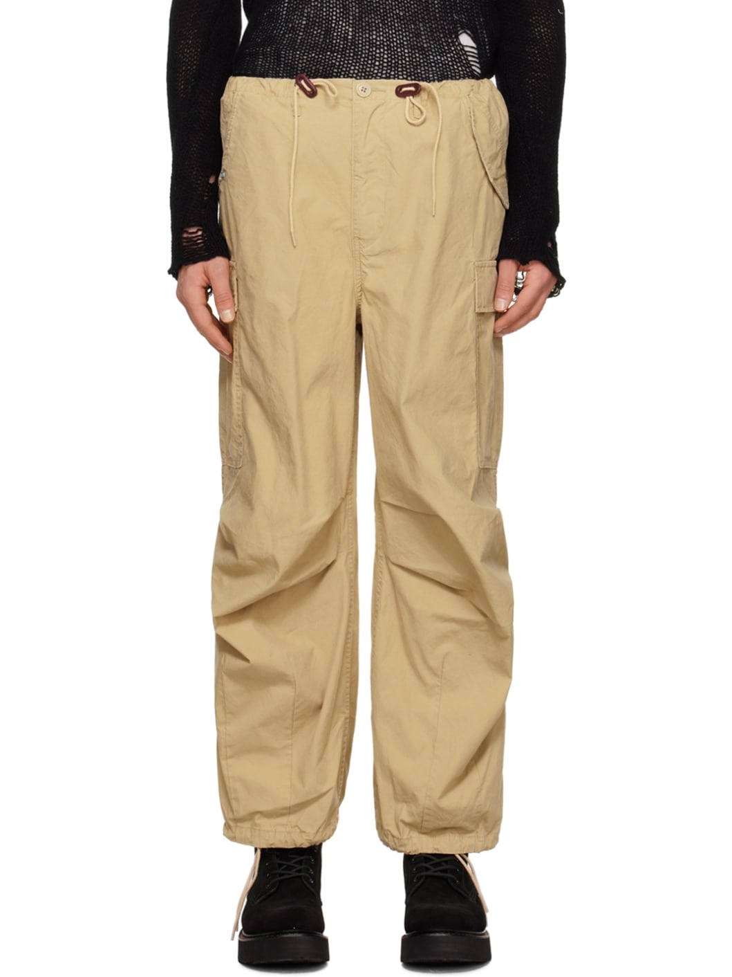 Khaki Balloon Army Trousers - 1