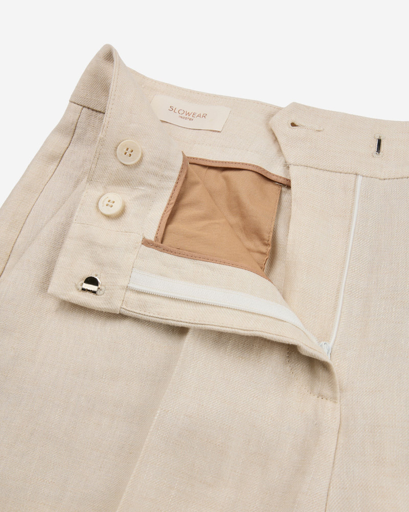 SLOWEAR Regular fit linen trousers outlook