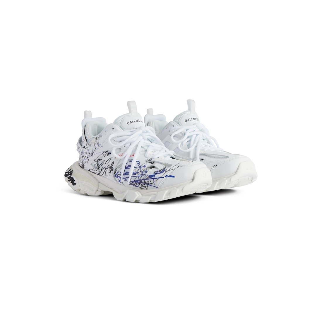 Women's Track Autographe Sneaker  in White/black/blue/red - 2