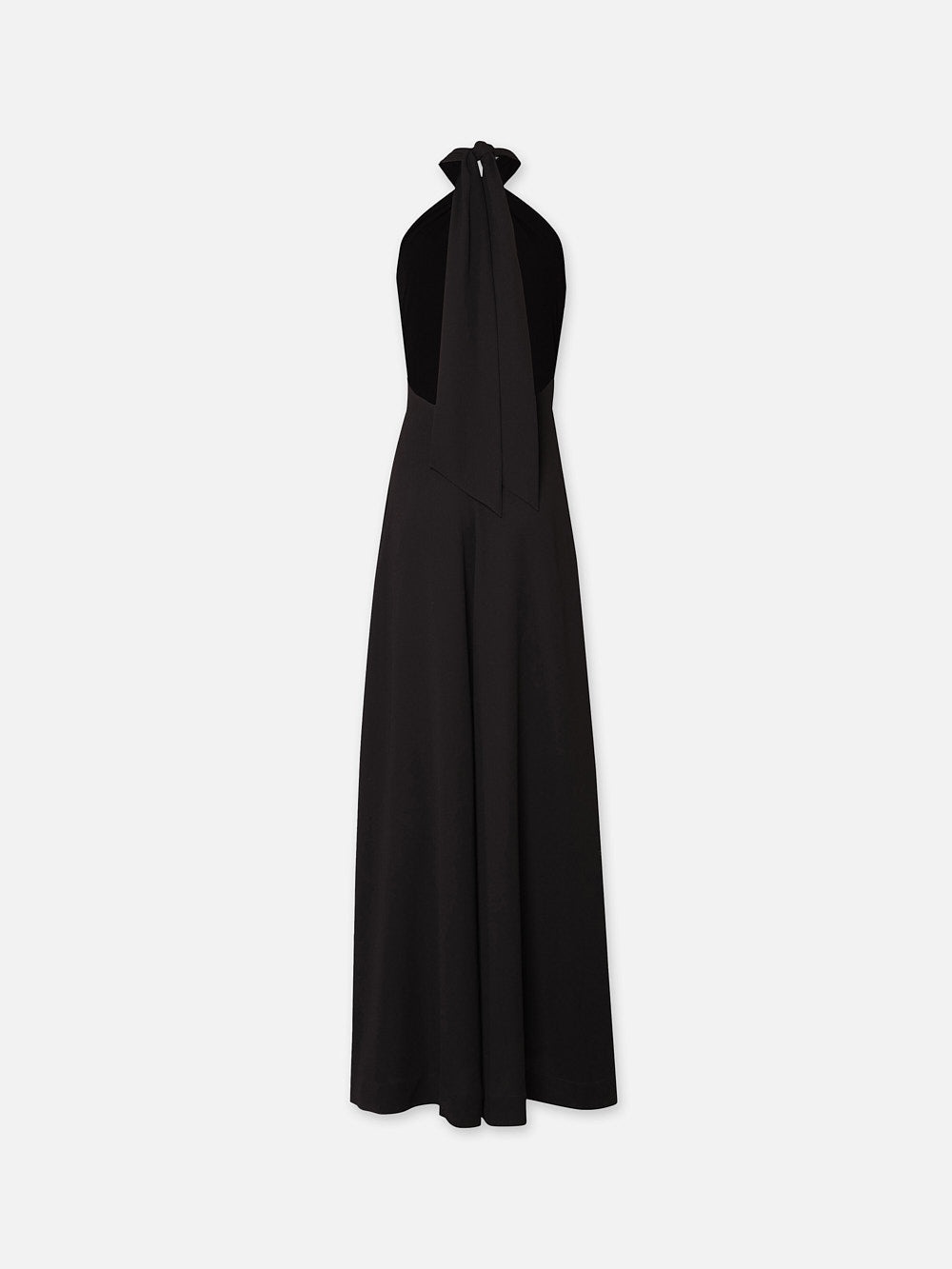 Keyhole Halter Jumpsuit in Black - 4