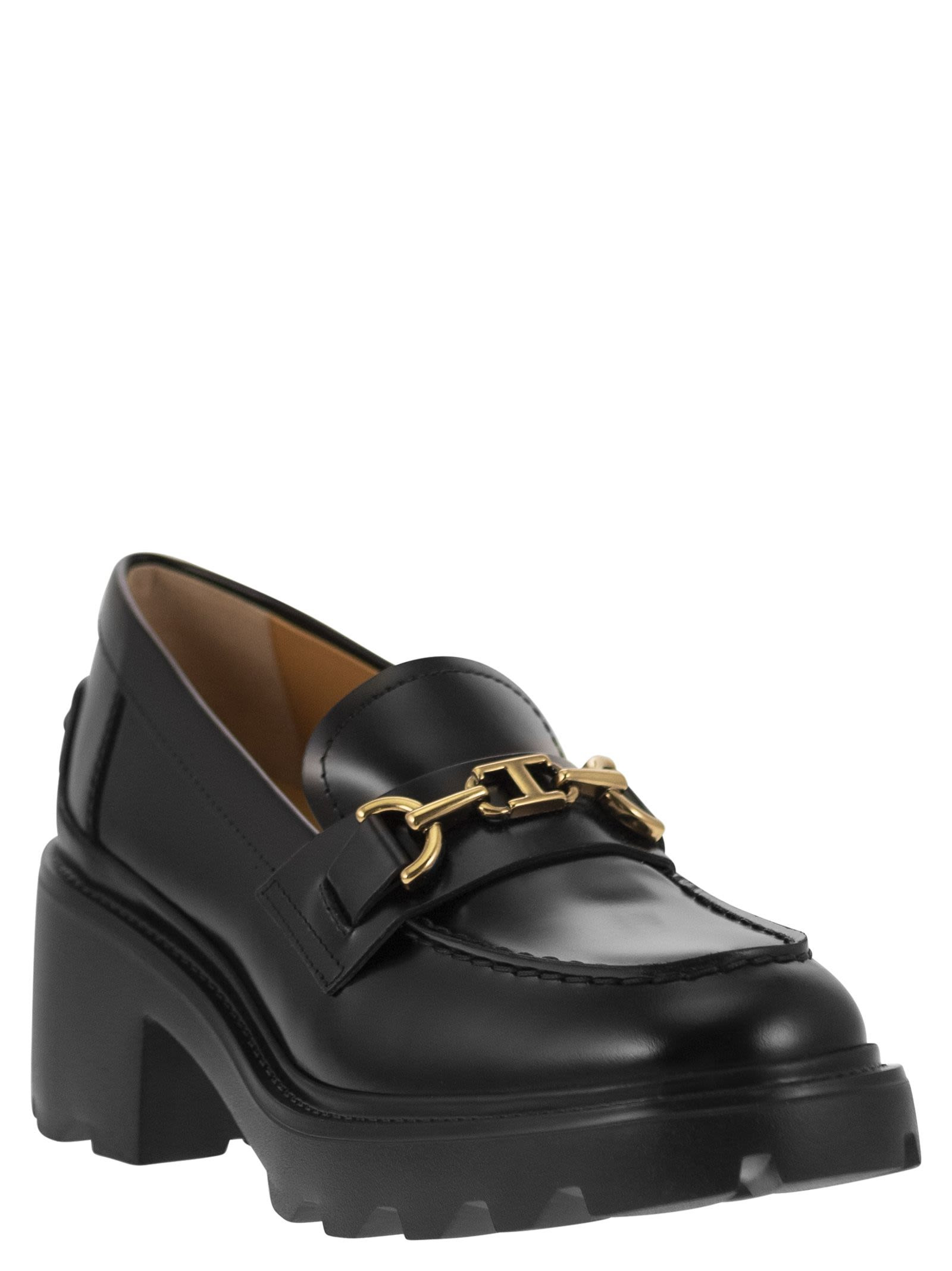 Tod's Women Leather Moccasin With Carrarmato Bottom - 2