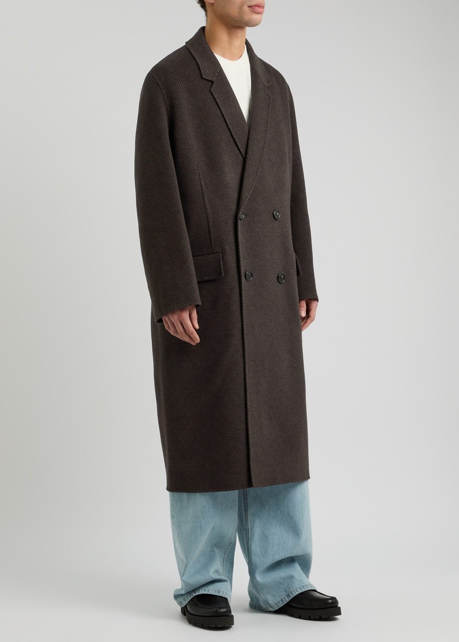 Acne Studios Herringbone-weave Wool-blend Coat - 2