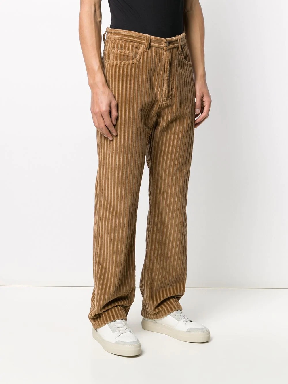 straight-fit corduroy trousers - 3