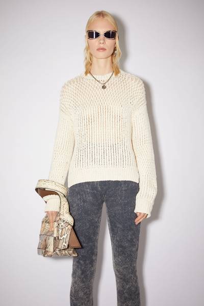 Acne Studios Crew neck sweater - Warm white outlook