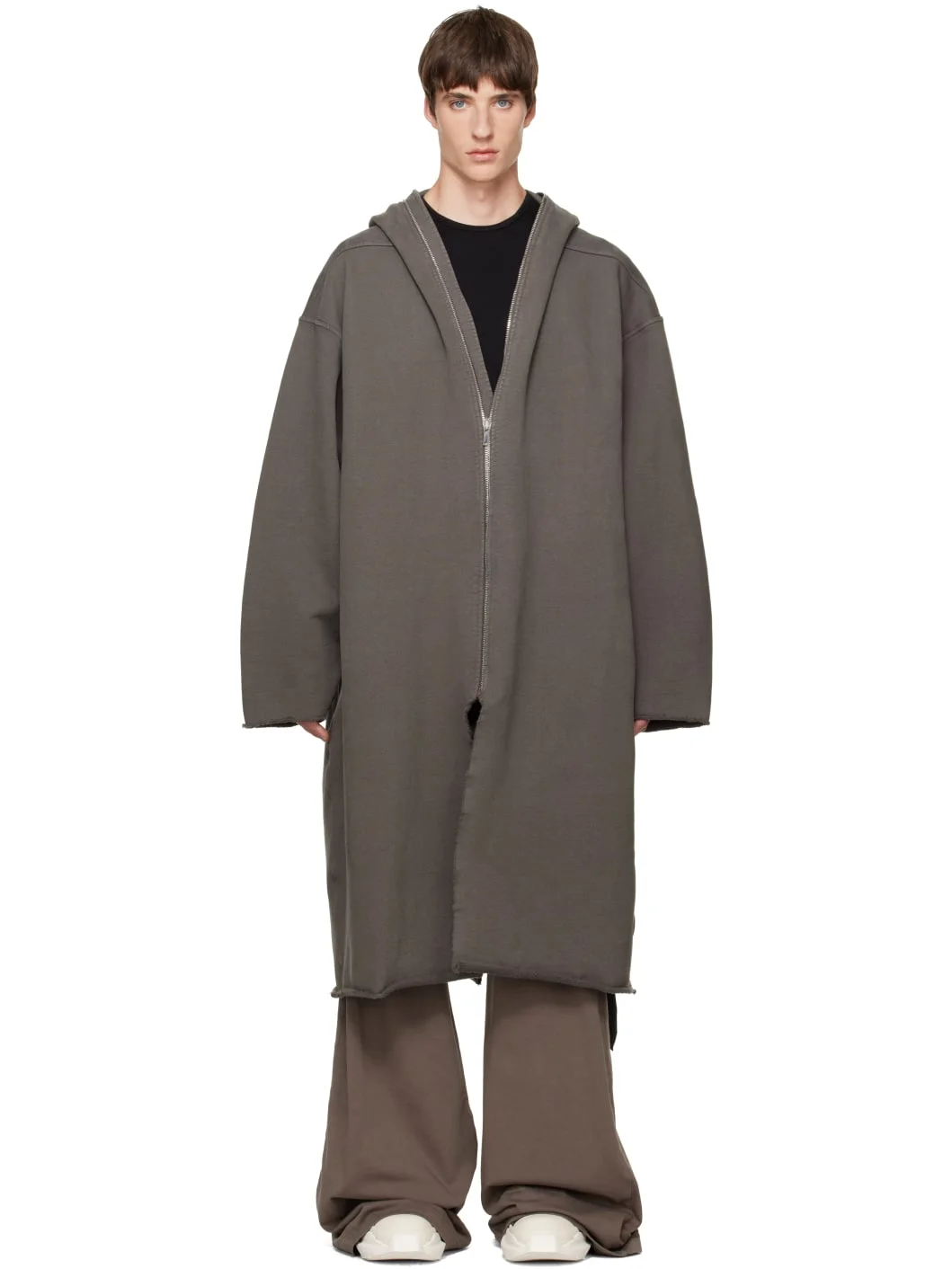 Taupe Tower Wide Mac Coat - 1