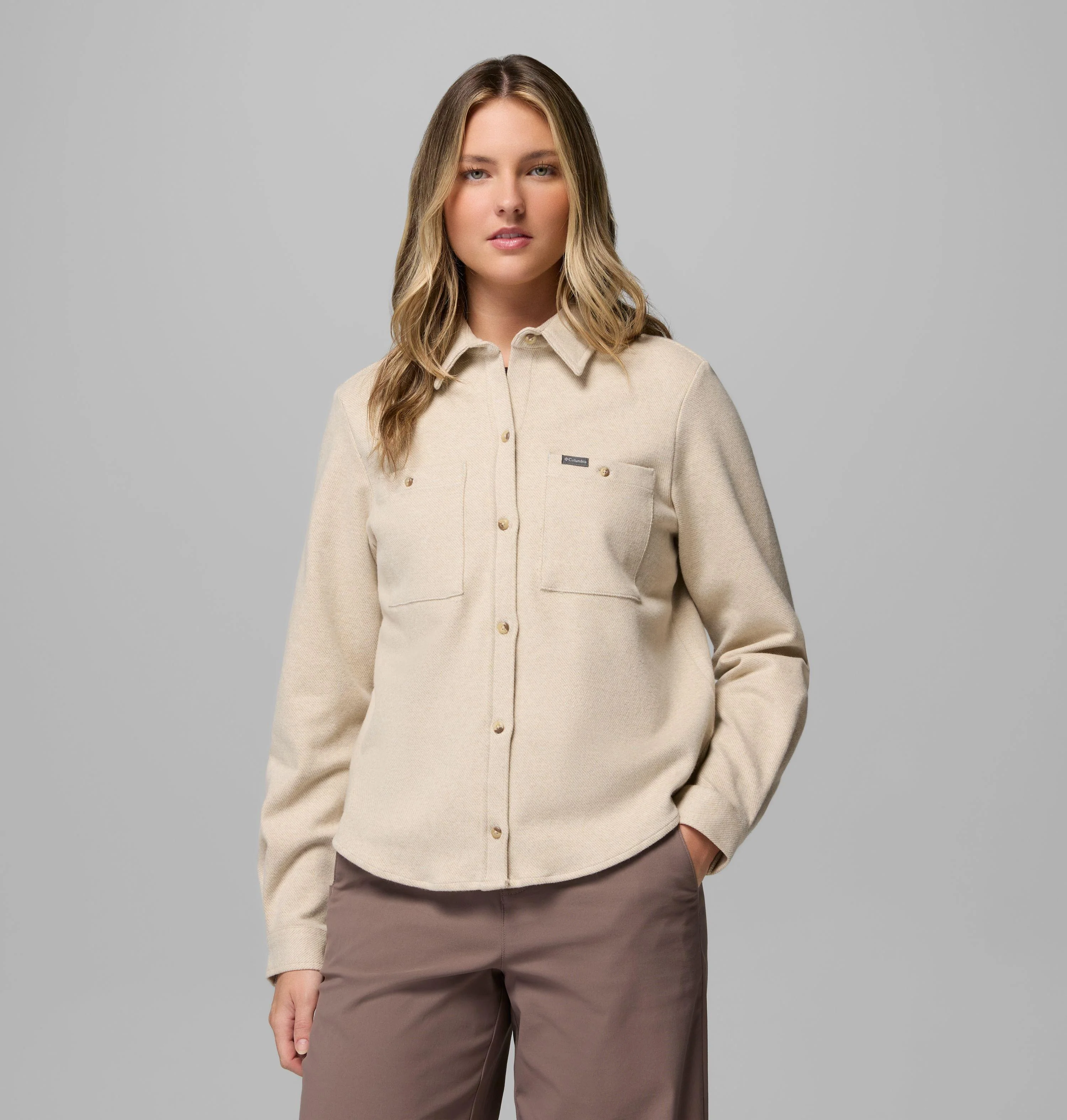Women's Twill River Long Sleeve Knit Shirt - 1
