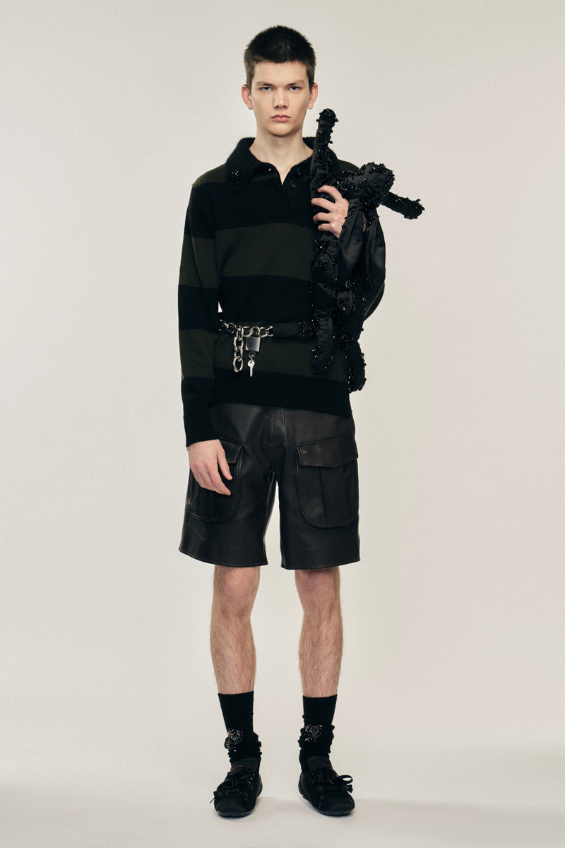 Embellished Fuzzy Collar Rugby Jumper 3