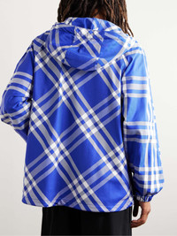 Burberry Checked Nylon-Twill Hooded Jacket | REVERSIBLE