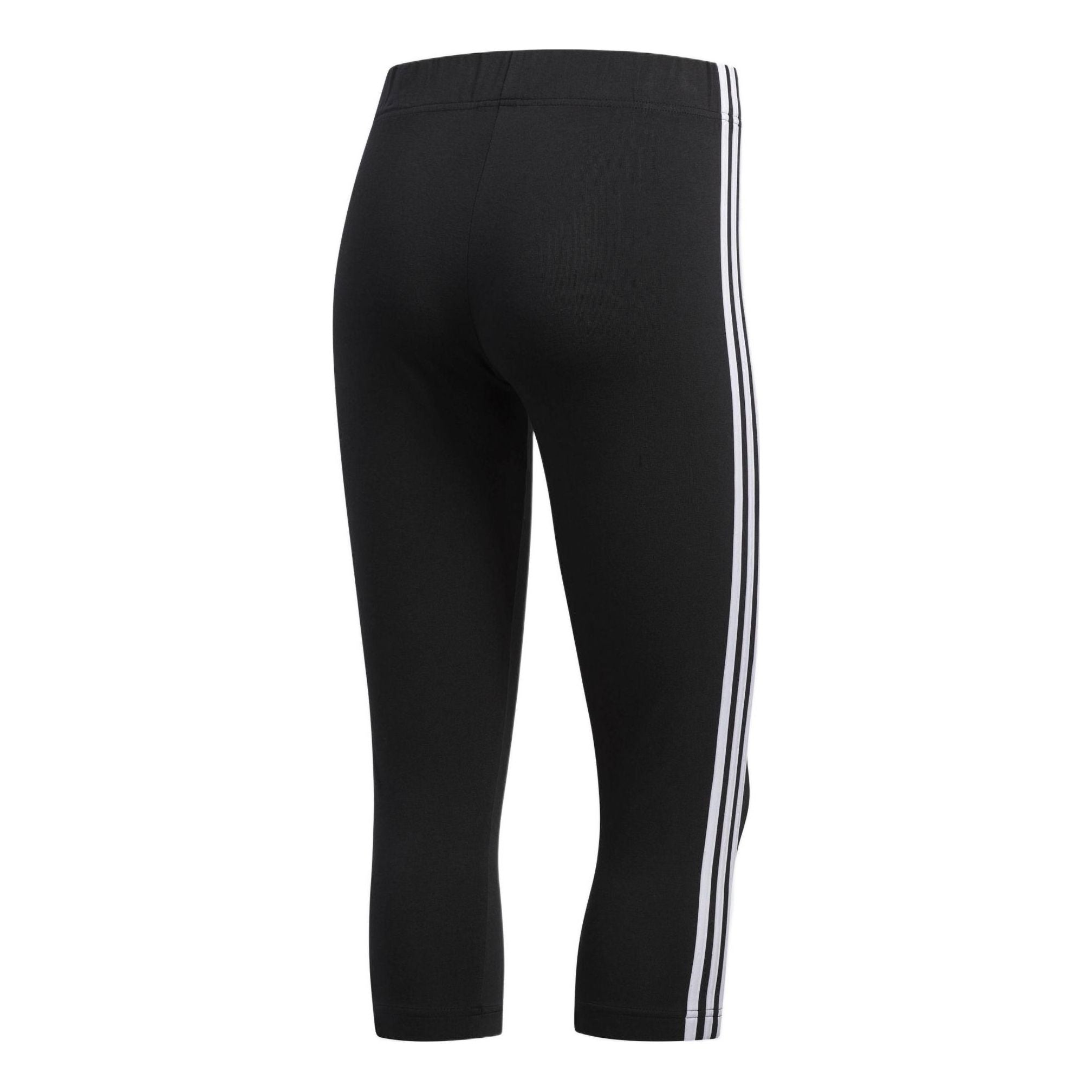 (WMNS) adidas 3-Stripes 3/4 Tights 'Black White' DZ8467 - 2