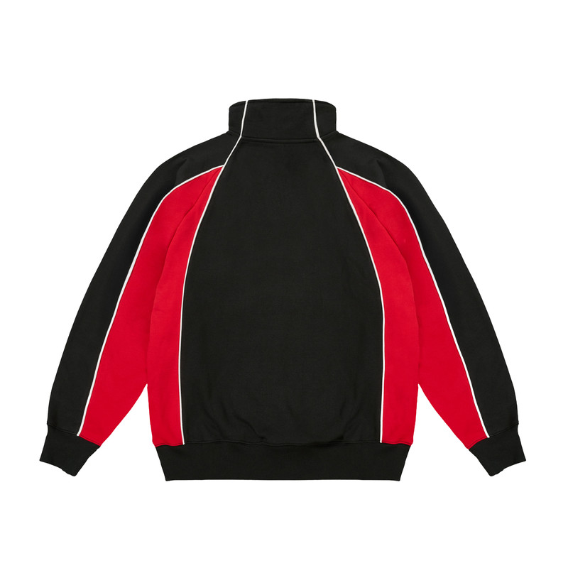 PALACE COURTSIDE 1/4 ZIP BLACK / TRUEST RED outlook