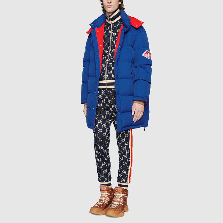 Gucci Classic GG Cotton Jacquard Zipper Jacket 'Blue' 496919-X9V05-4245 - 3