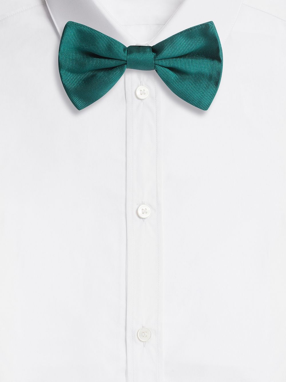 ribbed silk bow tie - 2