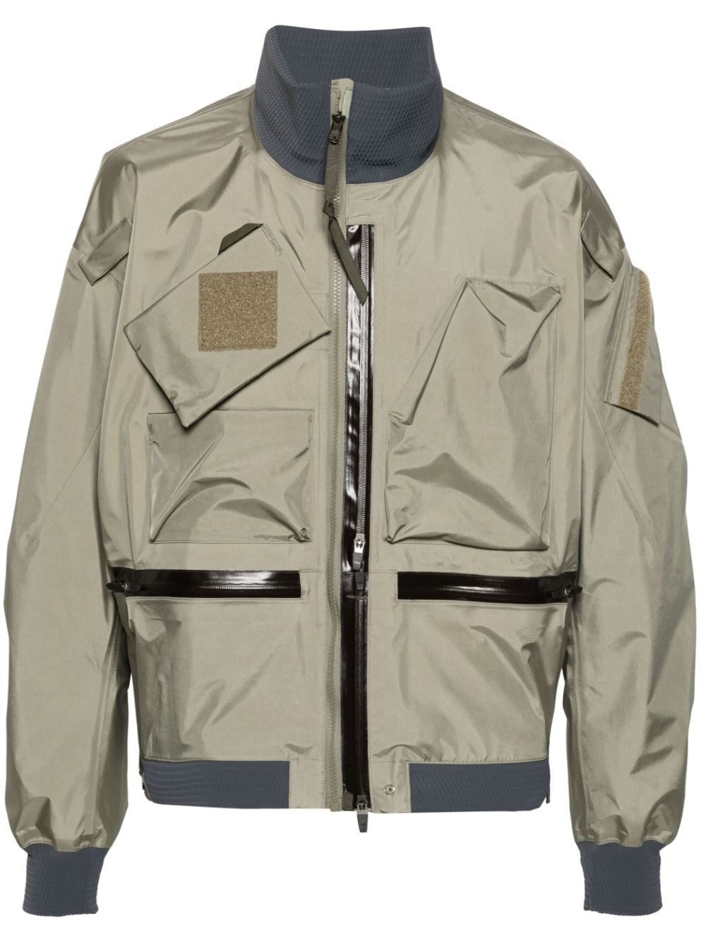 multiple-pockets bomber jacket - 1