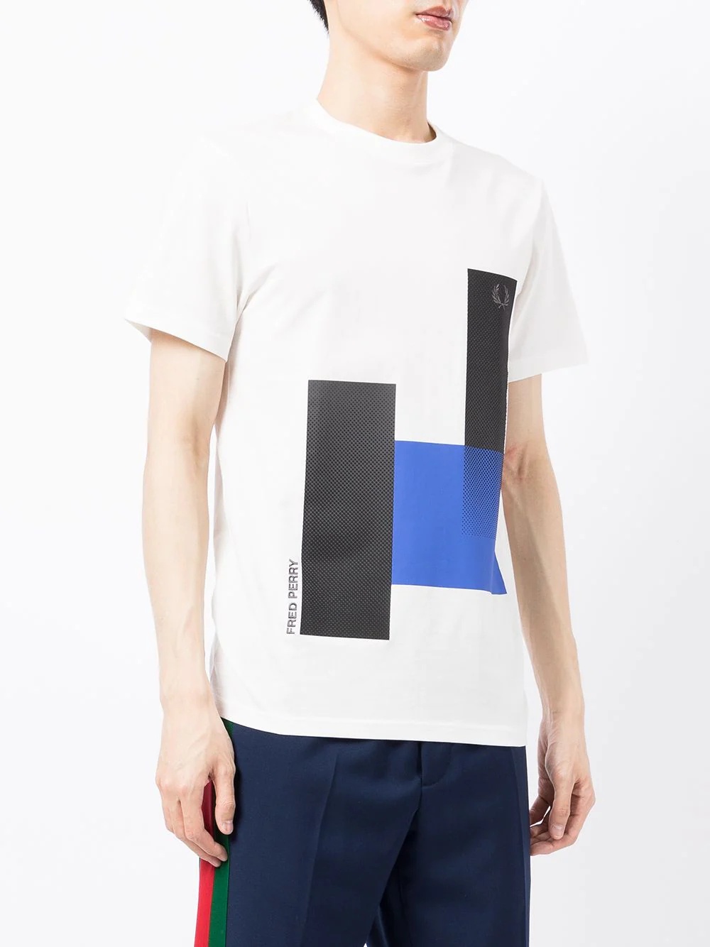 geometric-print logo T-shirt - 3