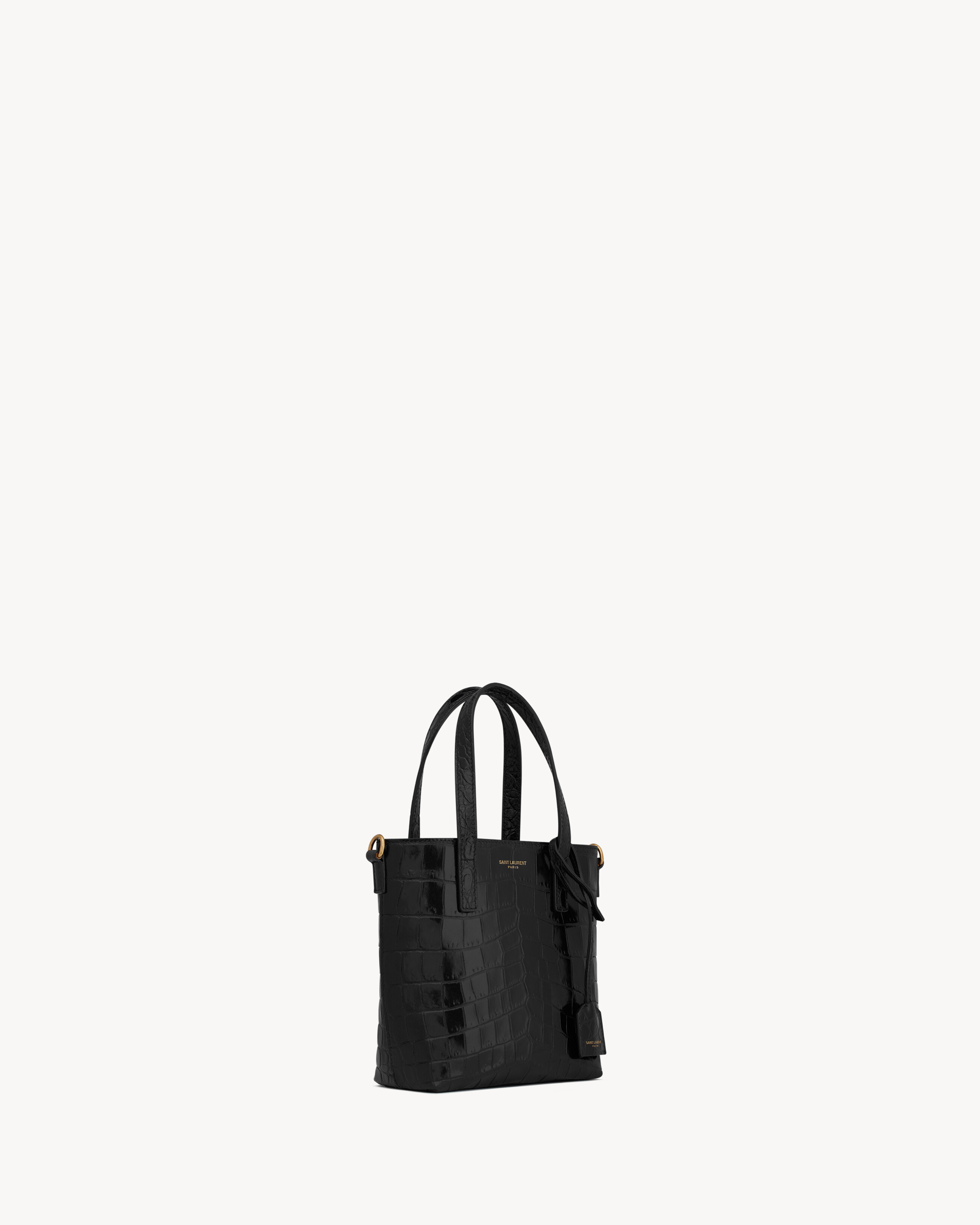MINI TOY SHOPPING SAINT LAURENT IN CROCODILE-EMBOSSED LEATHER - 6