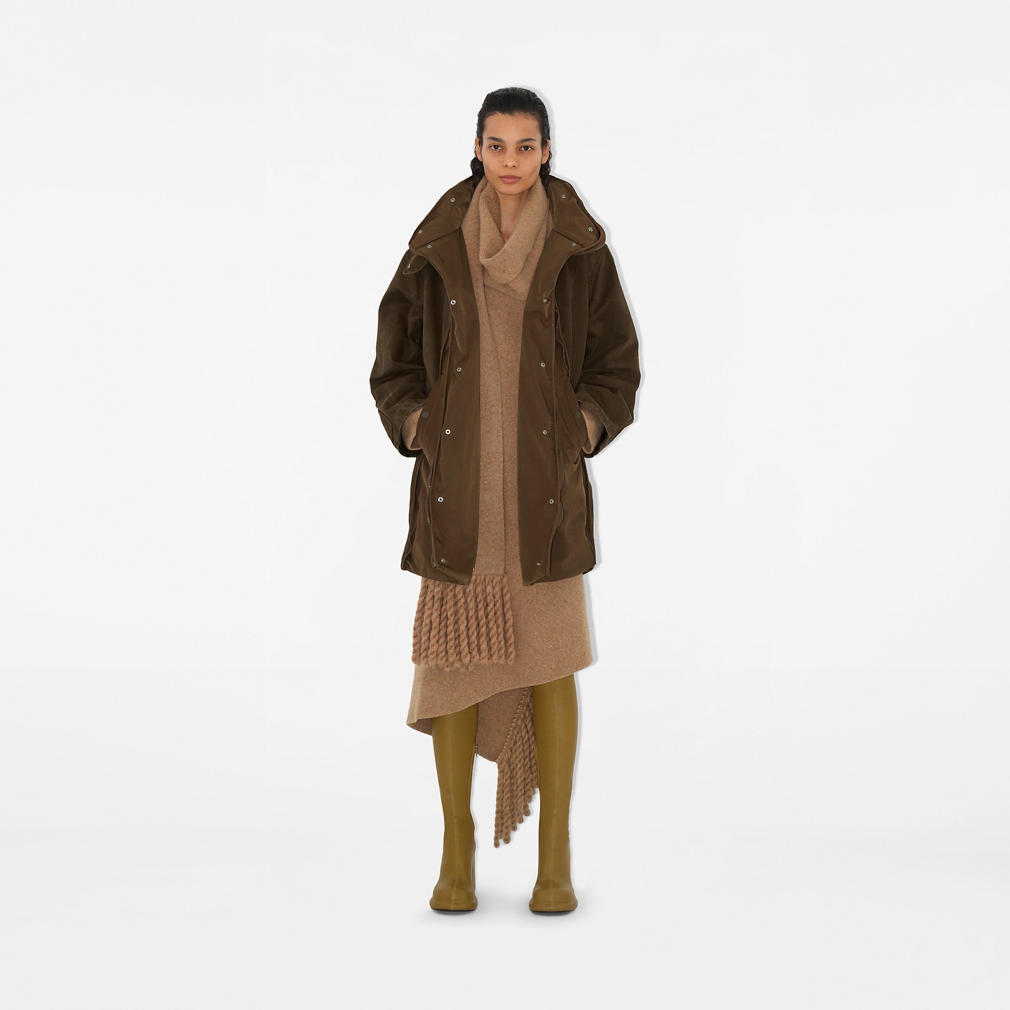 Detachable Warmer Cotton Parka - 3