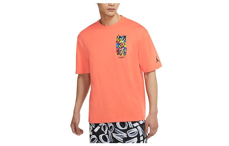 Nike AS Men's J ZION DF SS Tee TURF Orange DH0593-842 - 1
