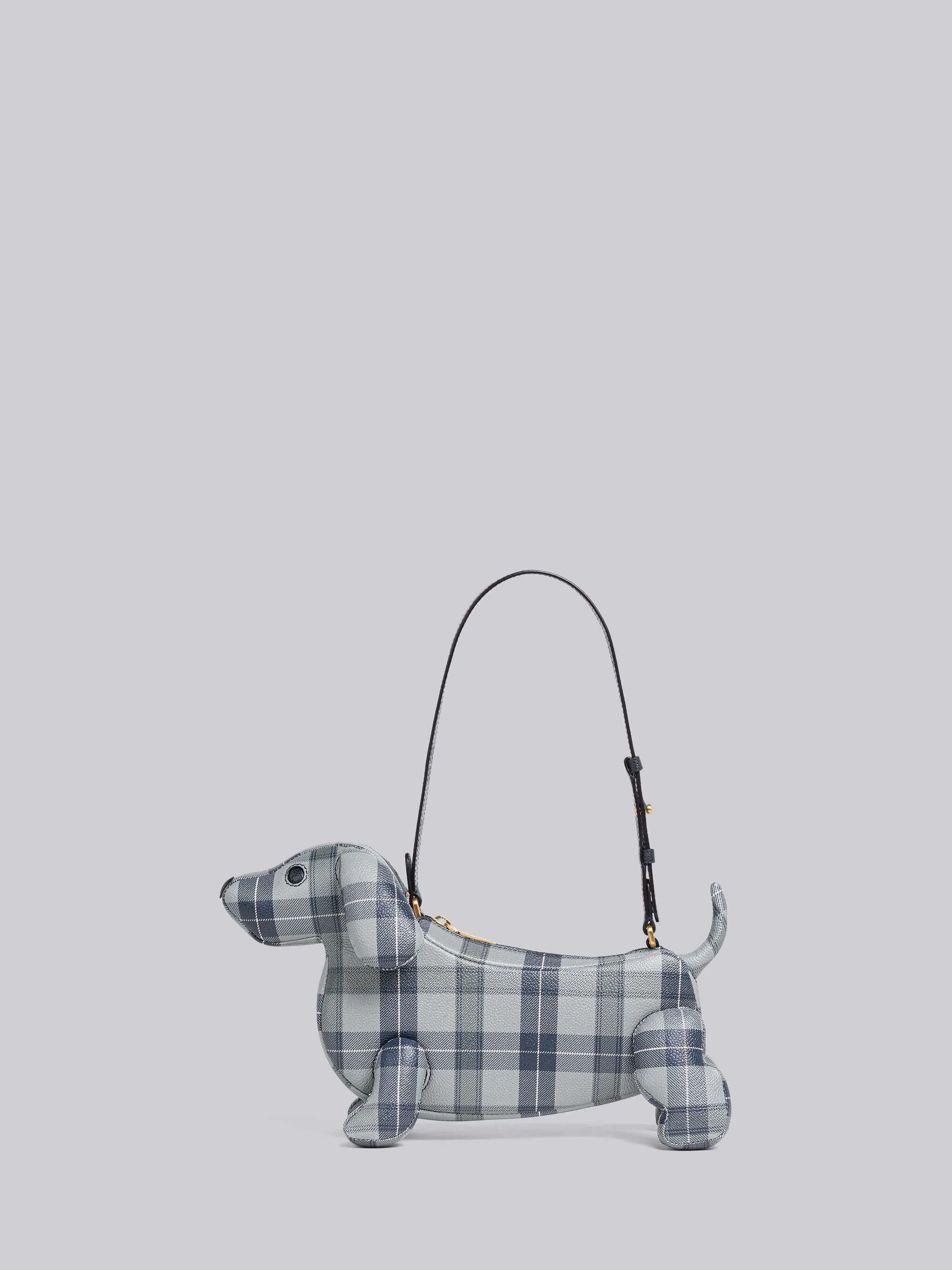 Tartan Pebble Grain Hector Baguette Shoulder Bag - 1