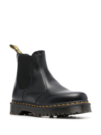 Dr. Martens leather round-toe boots outlook