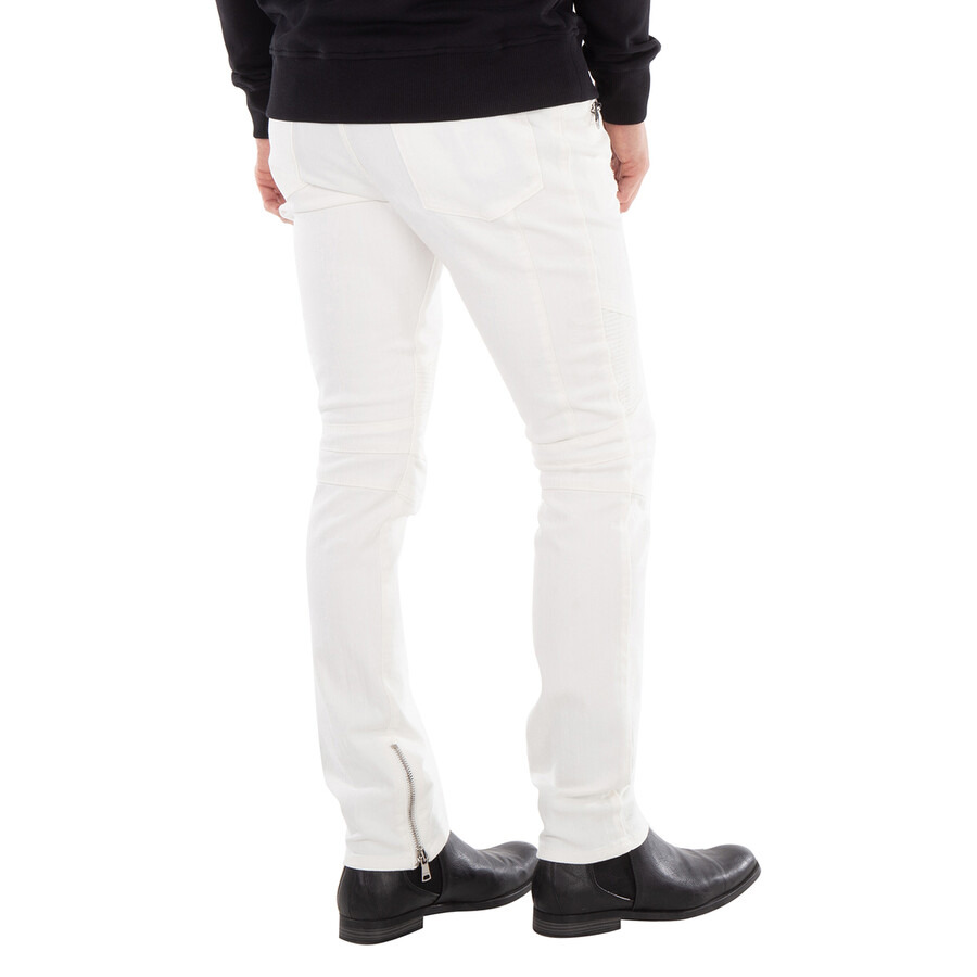 Balmain Slim Leg Biker Jeans - 6