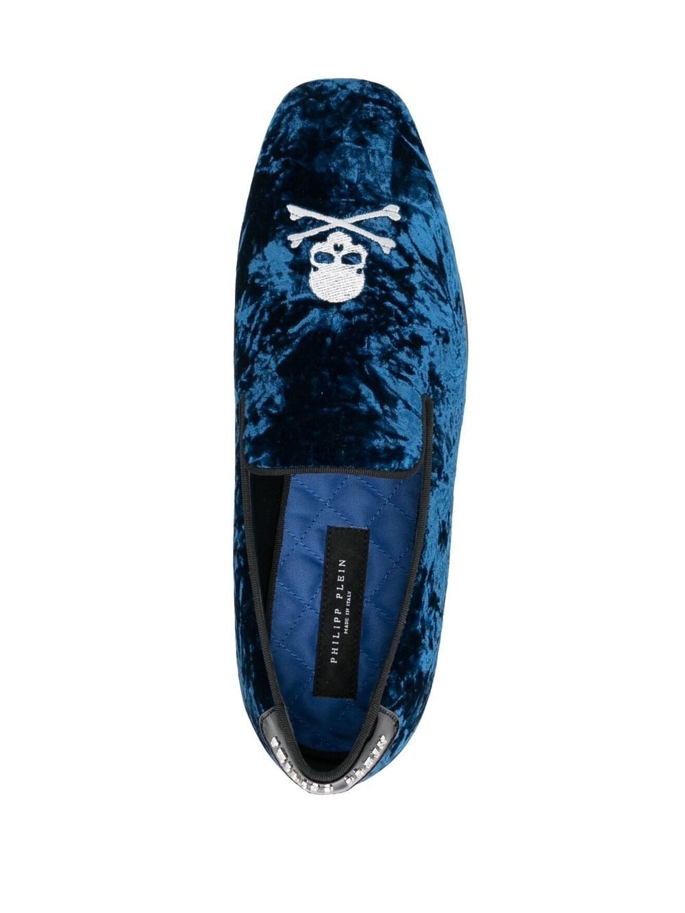 skull-appliqué slippers - 4