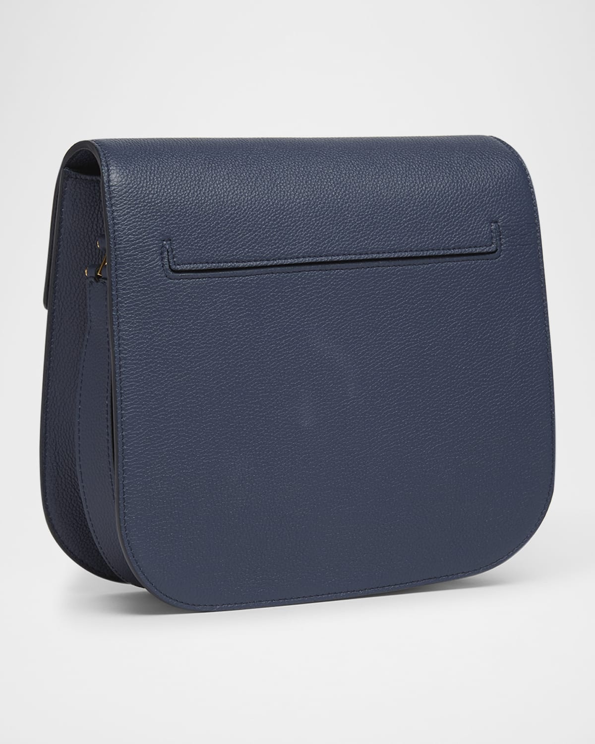 Tara Medium Crossbody in Grained Leather with Leather Strap - 3