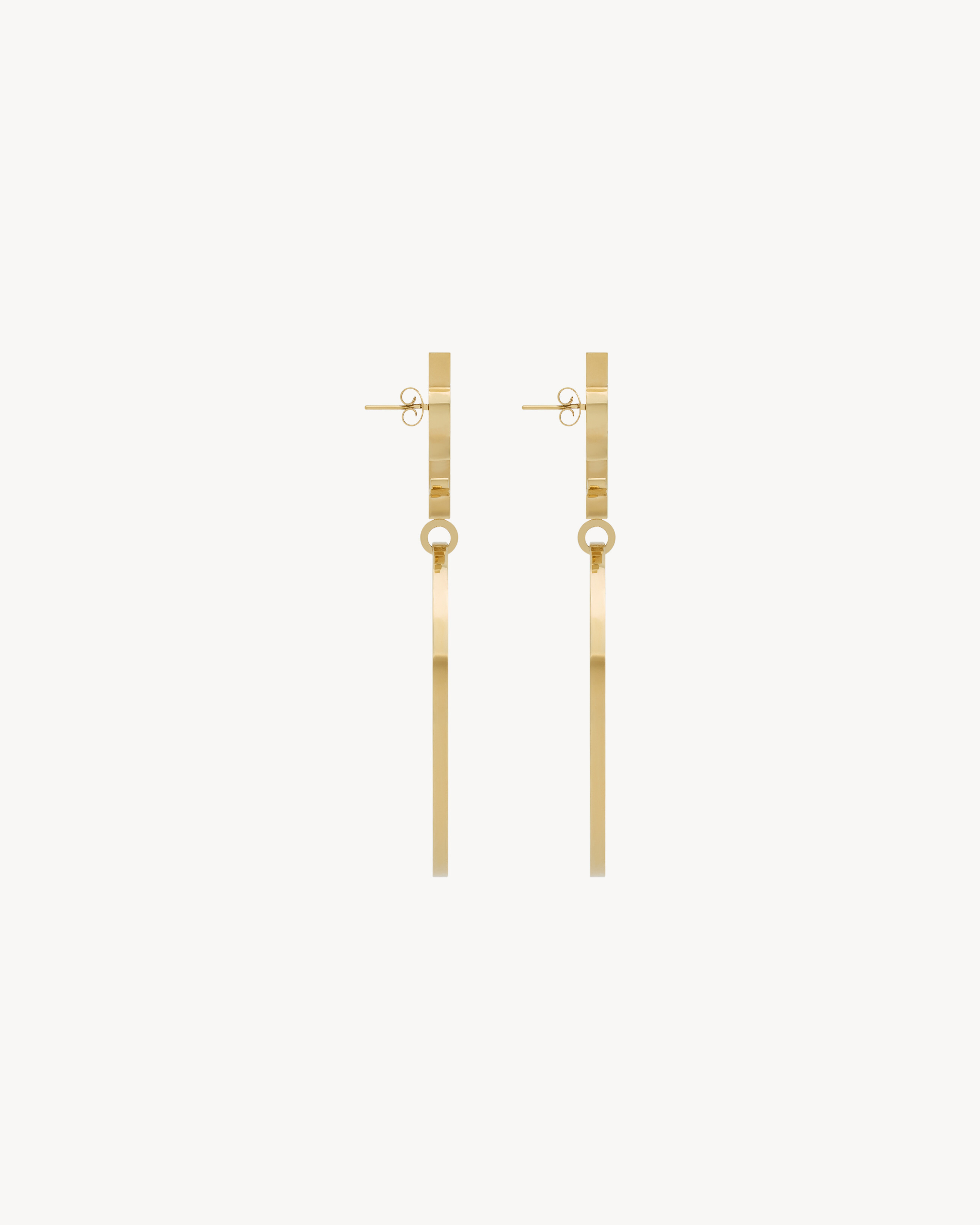 CASSANDRE PENDANT HOOP EARRINGS IN METAL - 3