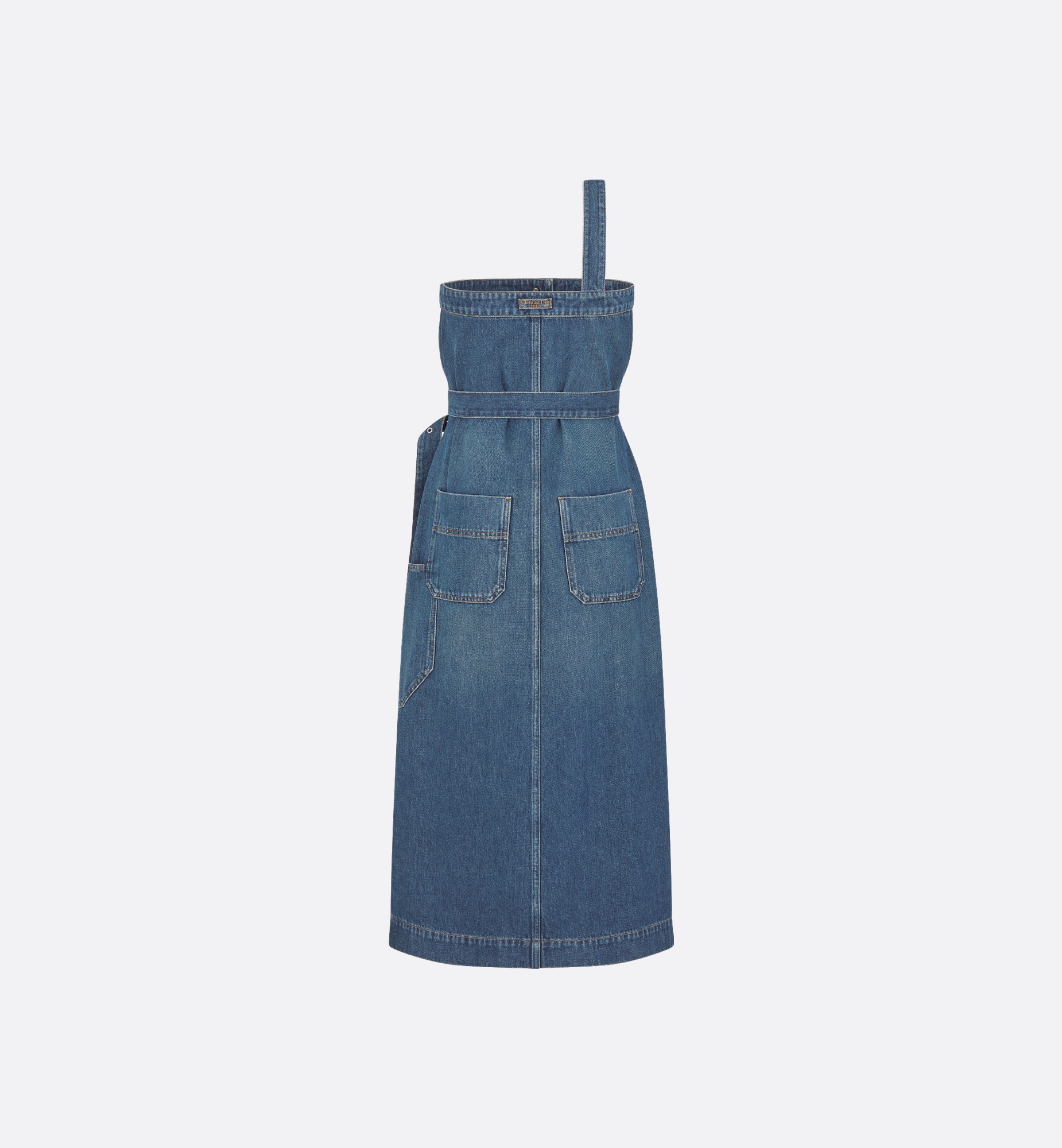 Mid-Length Asymmetric Dress - 2