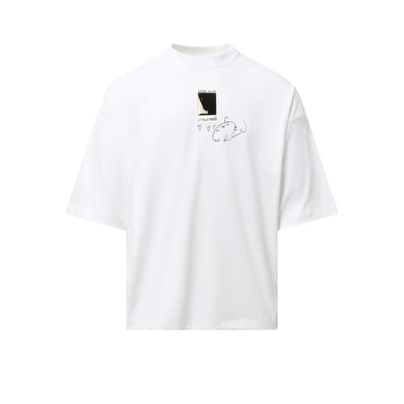 doublet “Cheki” Rainbow-Film T-Shirt in White outlook