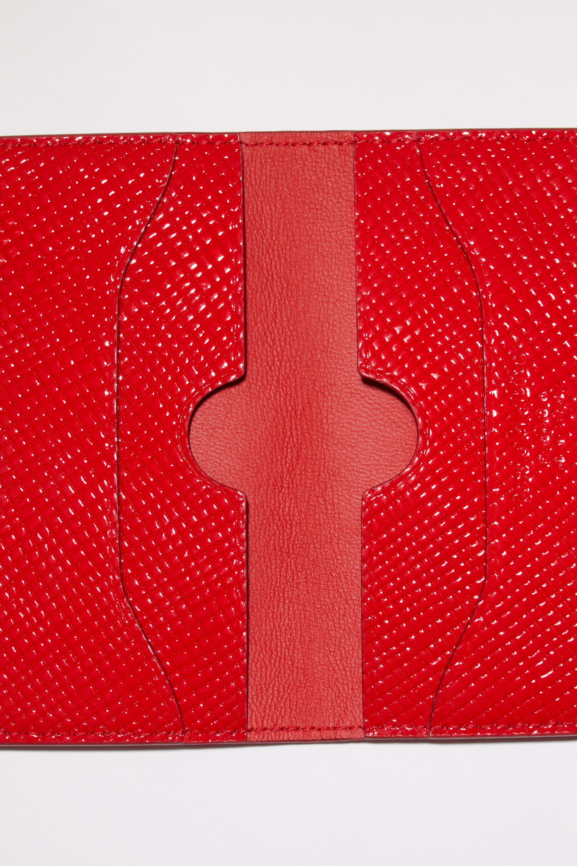 Folded card holder - Bright Red - 4