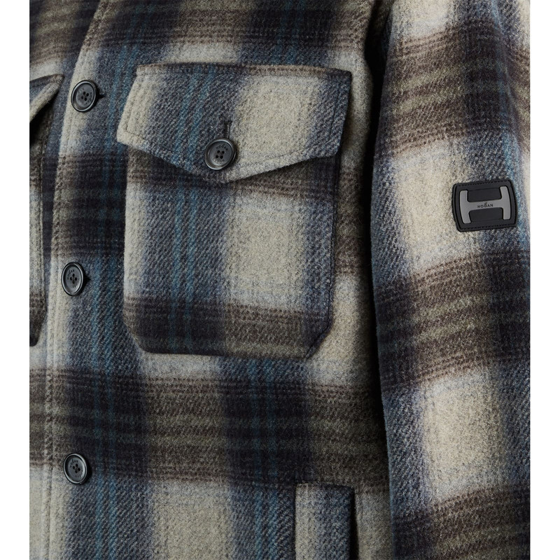 Shirt Jacket Grey Blue 7