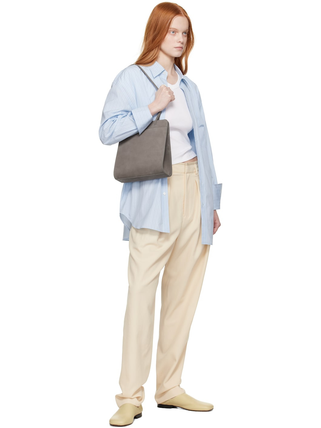 SSENSE Exclusive Gray Lisse Bag - 4