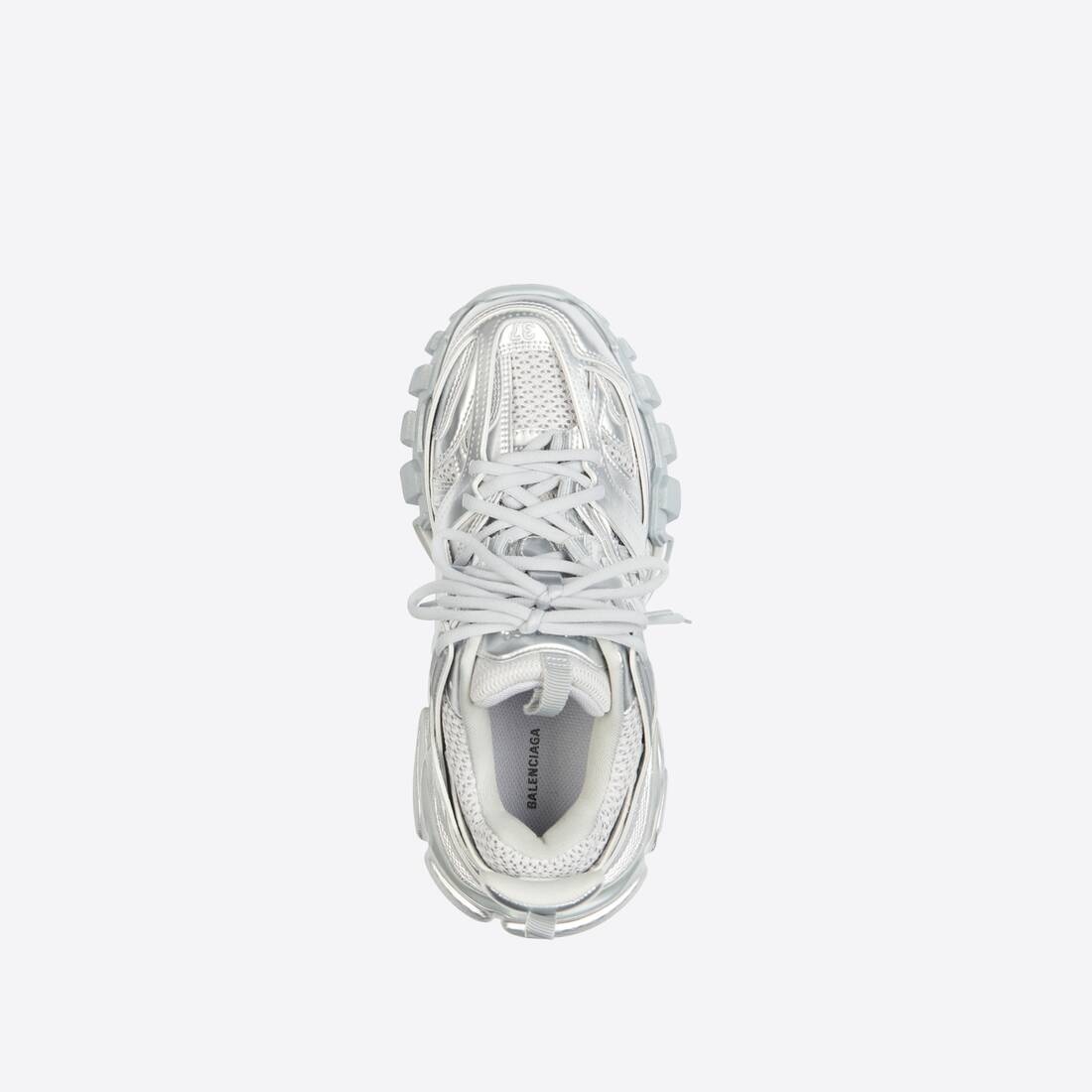 Women's Track Sneaker in Silver - 5