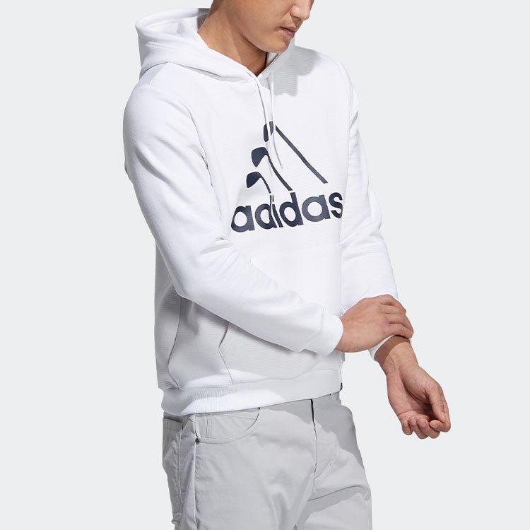 Men's adidas Iron Logo Hoody Golf Alphabet Logo Sports White HA1328 - 4