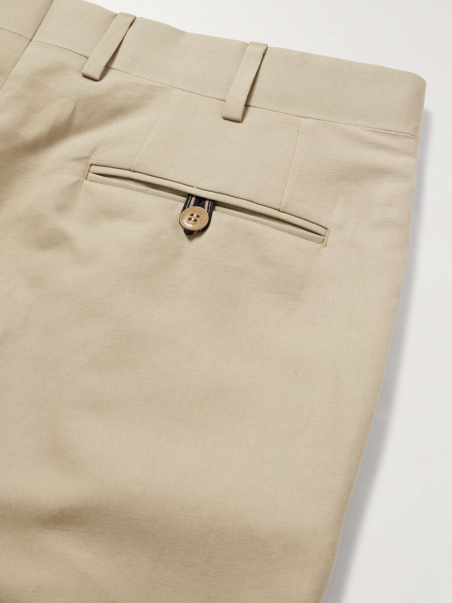 Pienza Straight-Leg Linen and Cotton-Blend Trousers - 5