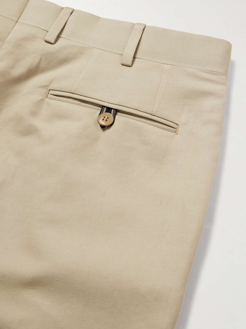 Pienza Straight-Leg Linen and Cotton-Blend Trousers 5