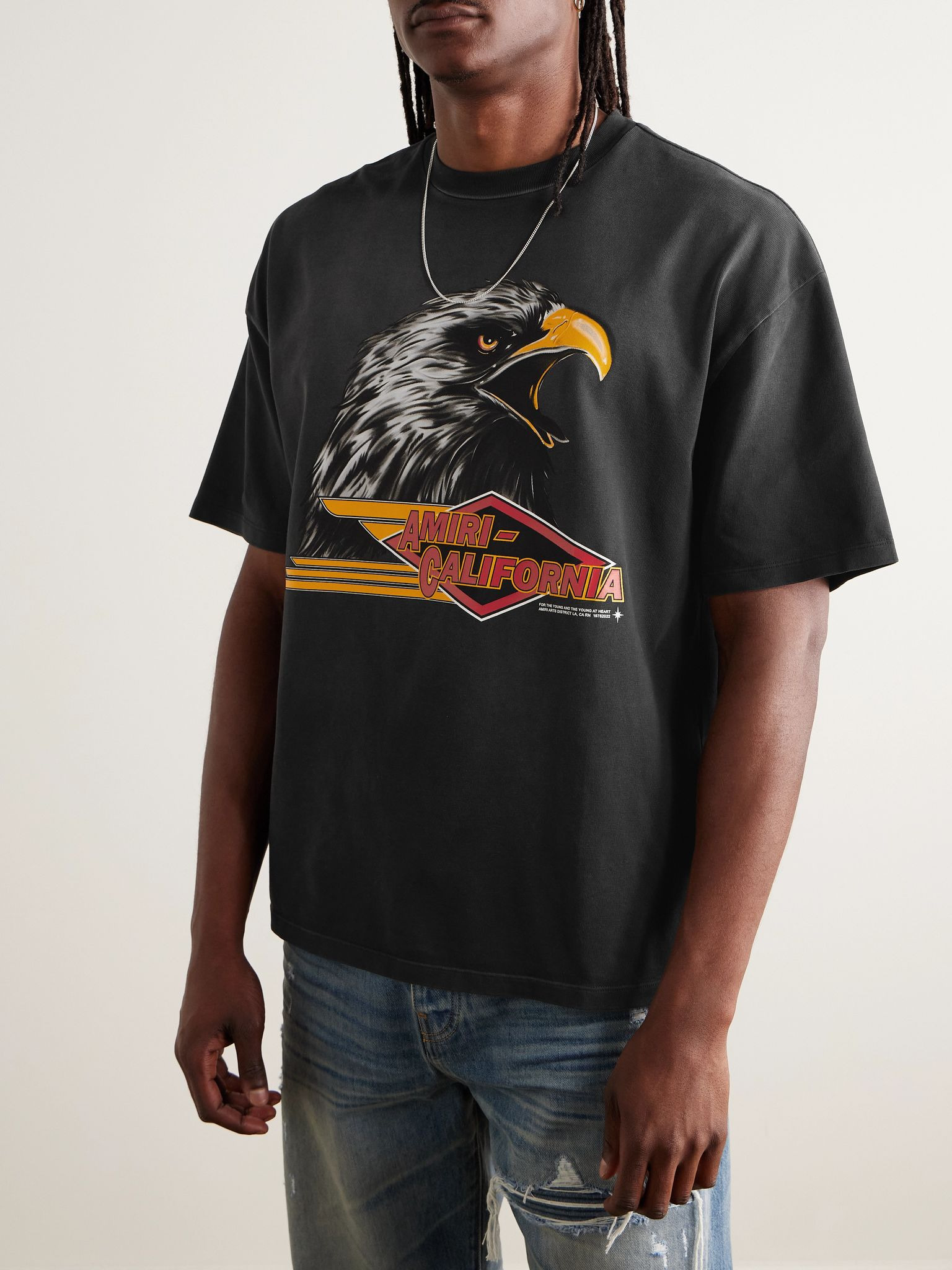 Logo-Print Cotton-Jersey T-Shirt Black - 3