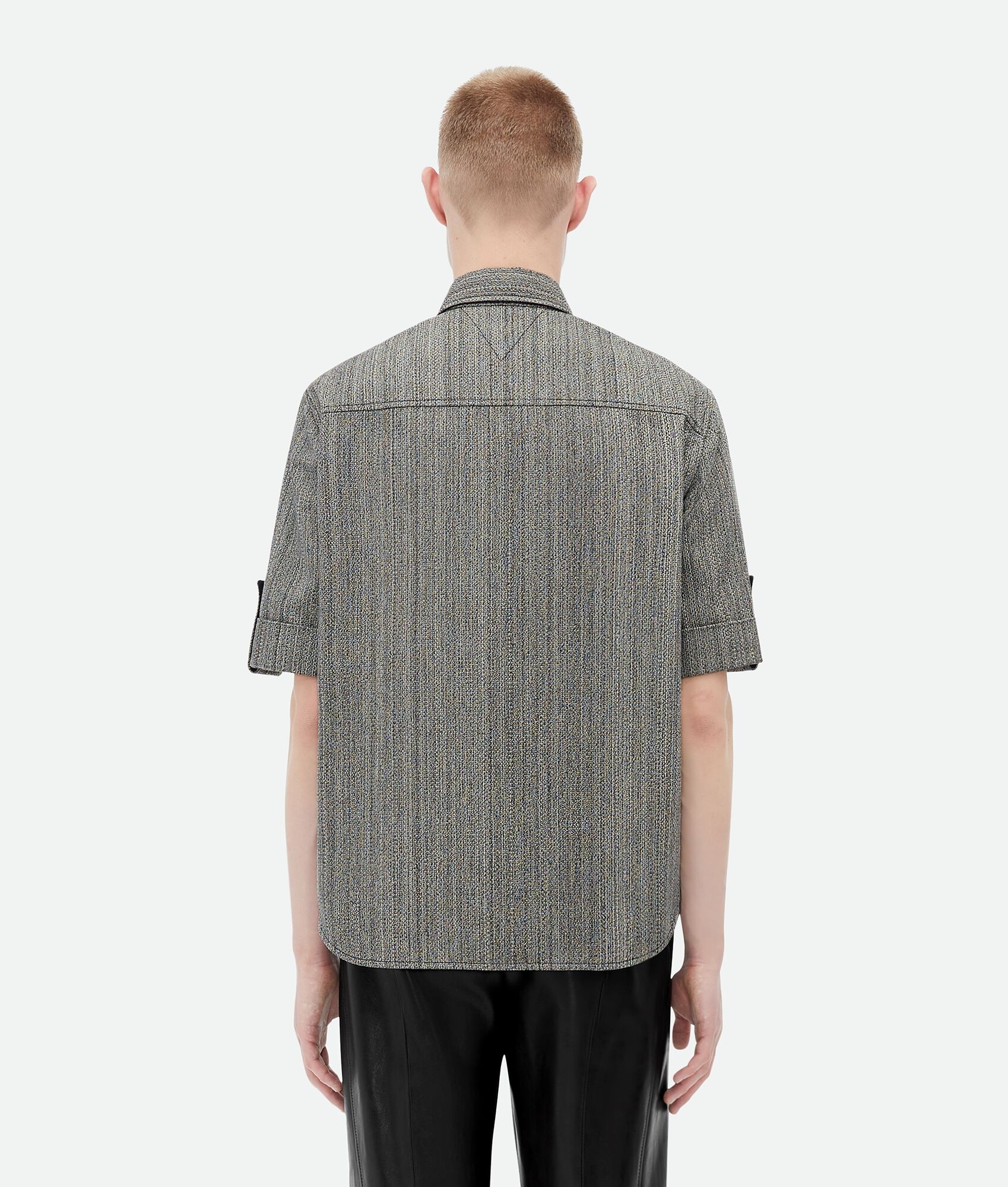 Short-Sleeved Multicoloured Cotton Shirt - 3