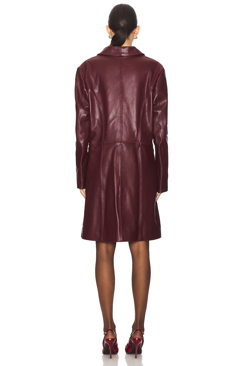 Dina Leather Blazer - 4