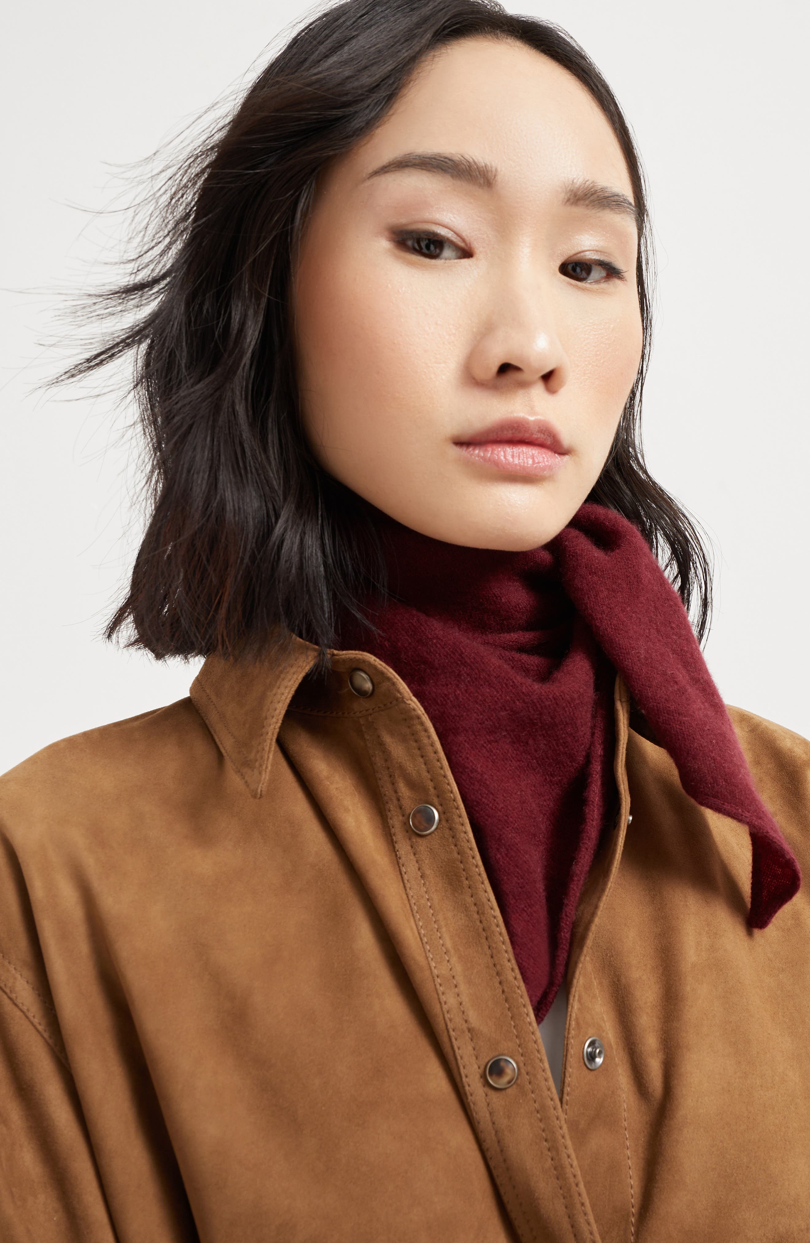 Brunello Cucinelli Foulard with monili in Amaranth at Nordstrom - 4