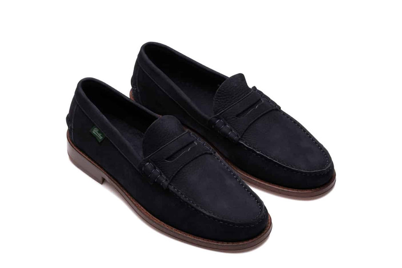 Coraux Taurillon Nubuck Navy - Leather Sole 2