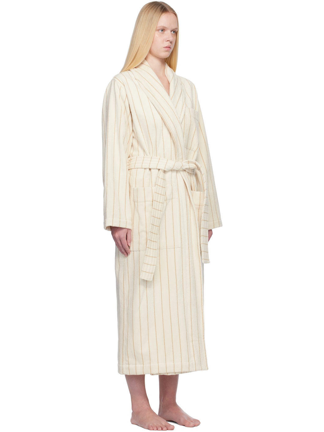 Beige Terry Classic Bathrobe - 2