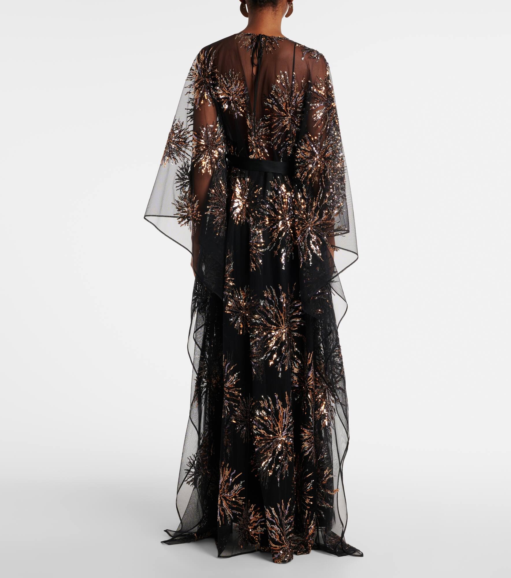 Gran Soleil embellished tulle kaftan - 3