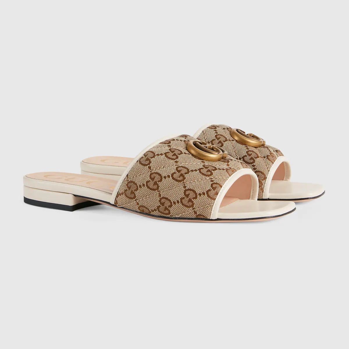 Women's slide sandal with Double G - 2